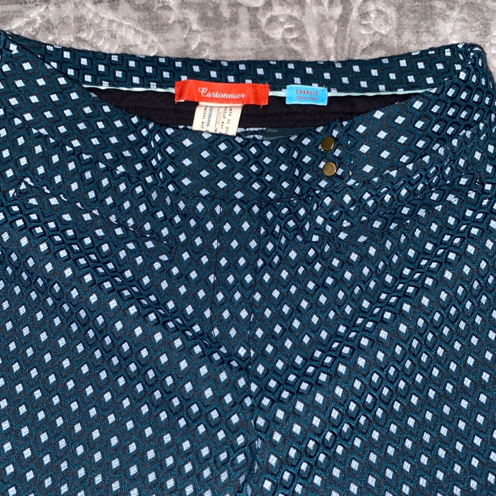 Anthropologie cartonnier charlie flare crop trouser size 6 - Picture 5 of 7